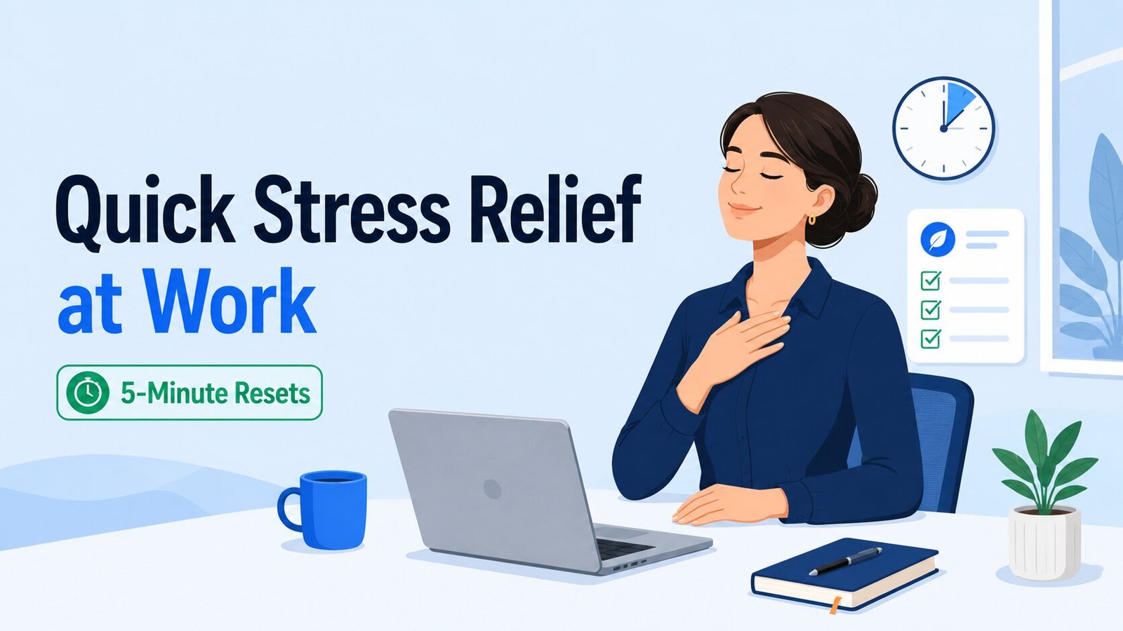 8 Quick Stress Relief Techniques at Work You Can Use in 5 Minutes